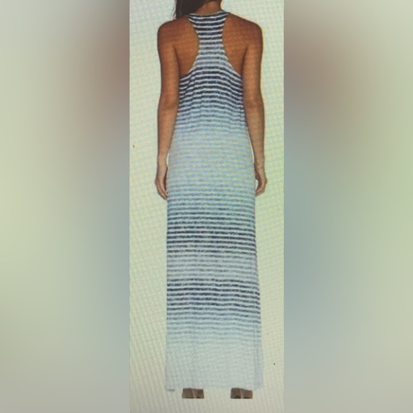 SZ XS Soft Joie Blue Striped Racerback Maxi Dress - Picture 2 of 7